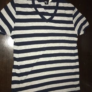 Striped V-Neck